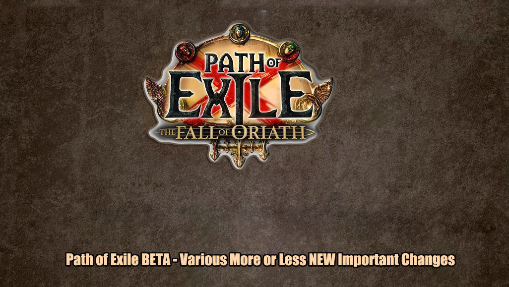 Important Changes Made To Path Of Exile Beta